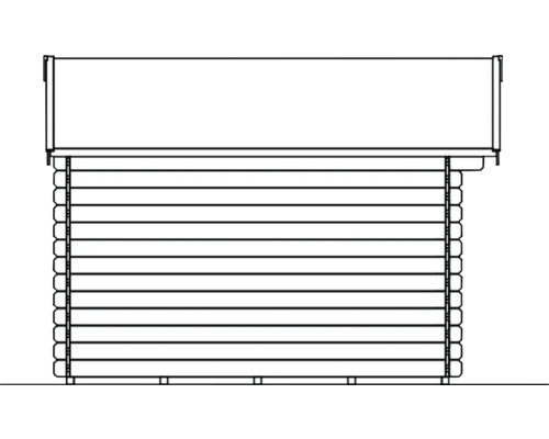 Illustration d''un chalet de jardin en bois