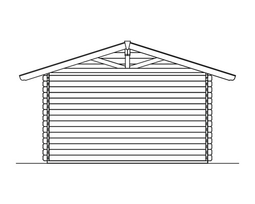 Illustration d''un abri de jardin en bois