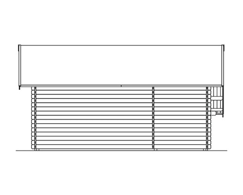 Dessin technique d''un abri de jardin