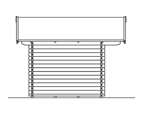 Illustration d''un abri de jardin en bois