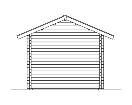Illustration d''un abri de jardin en bois