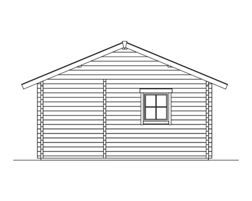 Illustration d''une cabane de jardin avec fenêtre