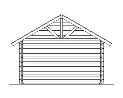 Illustration d''une tonnelle de jardin avec toit à deux pans