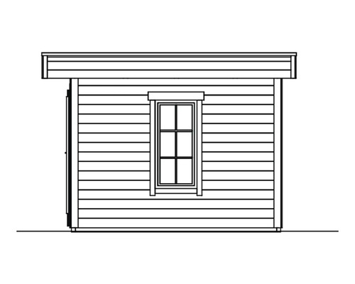 Abri de jardin en bois avec fenêtre