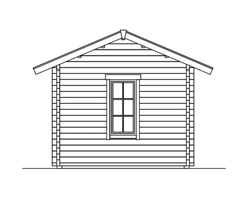 Illustration d''un abri de jardin avec fenêtre