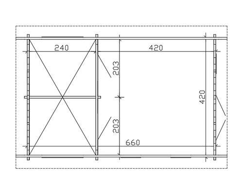 Plan d''un abri de jardin avec dimensions