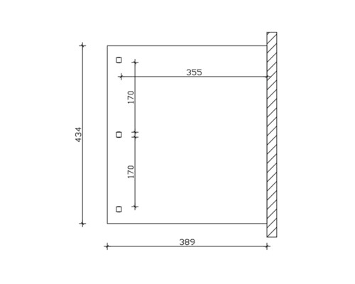 Dessin technique avec indications de dimensions