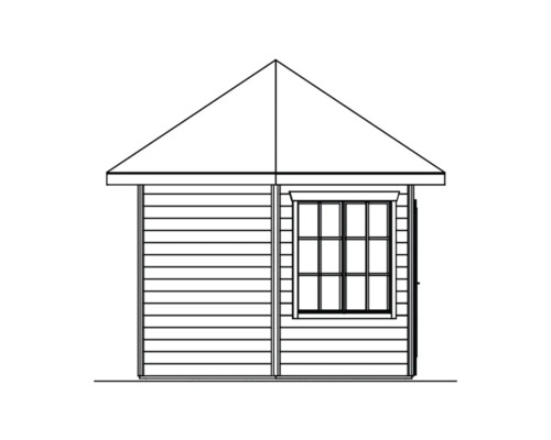 Illustration d''un abri de jardin avec fenêtre