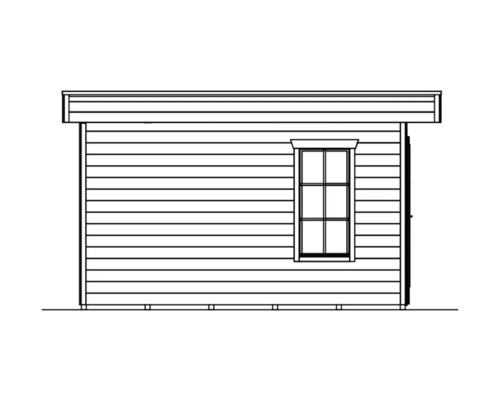 Illustration d''un abri de jardin avec fenêtre