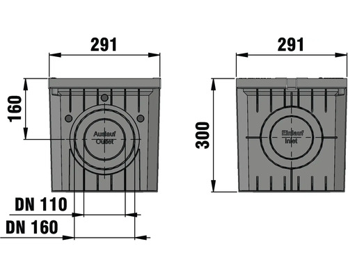 Dessin technique d''une cour avec indications de dimensions