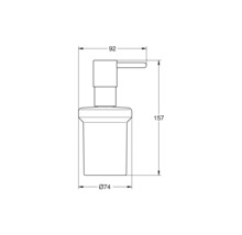 Distributeur de savon de rechange Grohe Quickfix Start noir mat 411882430