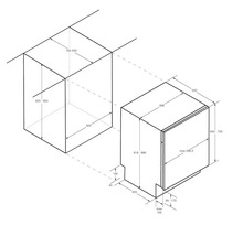 Einbauspülmaschine Maße Schema