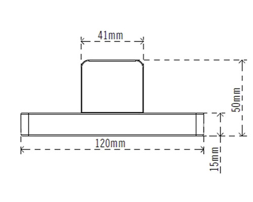 Dessin technique d''un article avec des indications de taille en millimètres