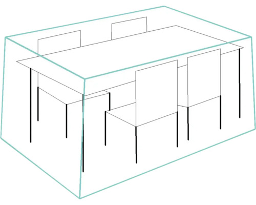 Housse de protection pour table de jardin et chaises