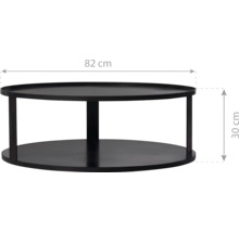 Feuerschalenbasis & Holzlager Cook King 82 x 30 cm schwarz