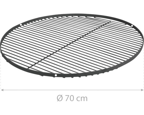 Grille de barbecue d''un diamètre de 70 centimètres