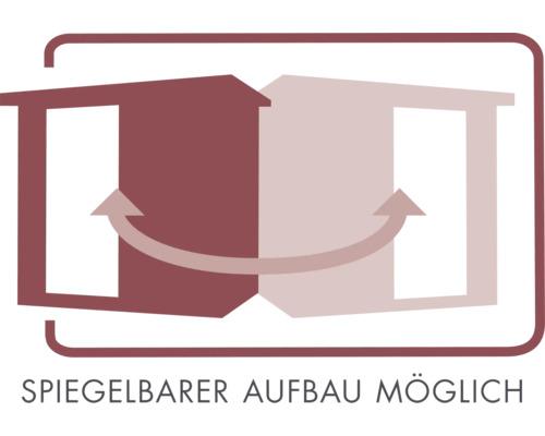 Spiegelbarer Aufbau möglich
