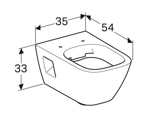 Dimensions des WC suspendus
