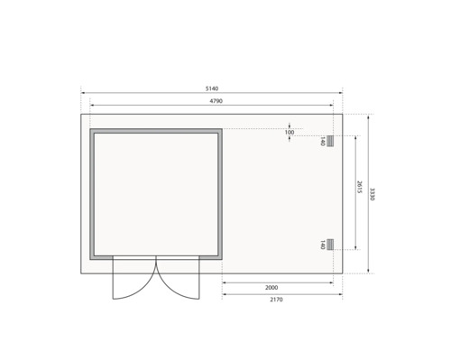 Plan d''un abri de jardin avec dimensions