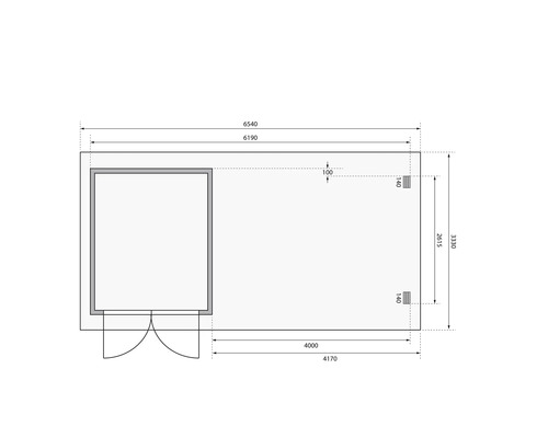 Plan d''un abri de jardin avec dimensions