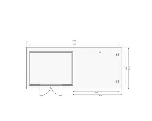 Plan d''un abri de jardin avec dimensions
