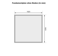 Gartenhaus Karibu Minna 2 212 x 210 cm natur